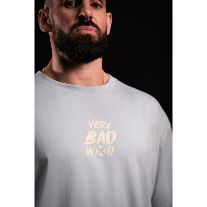 T-Shirt oversize vert de gris WAKE UP BEFORE TIME CAP | VERY BAD WOD — Vert de Gris · Taille XL
