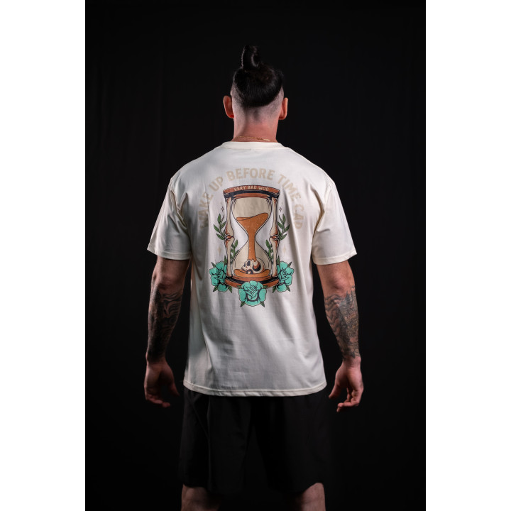 T-Shirt unisexe blanc ivoire WAKE UP BEFORE TIME CAP | VERY BAD WOD — Blanc ivoire · Taille S