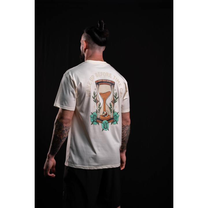 T-Shirt unisexe blanc ivoire WAKE UP BEFORE TIME CAP | VERY BAD WOD — Blanc ivoire · Taille M