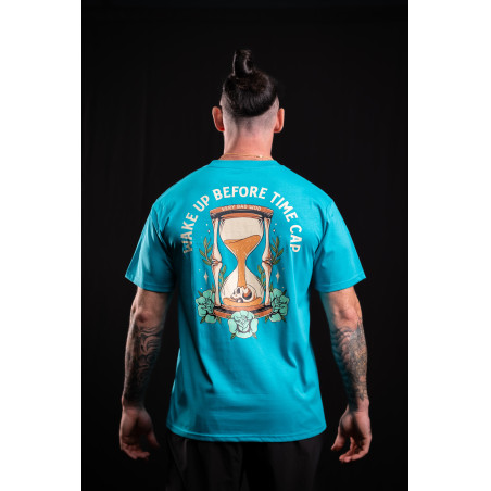T-Shirt unisexe bleu WAKE UP BEFORE TIME CAP | VERY BAD WOD — Bleu · Taille S