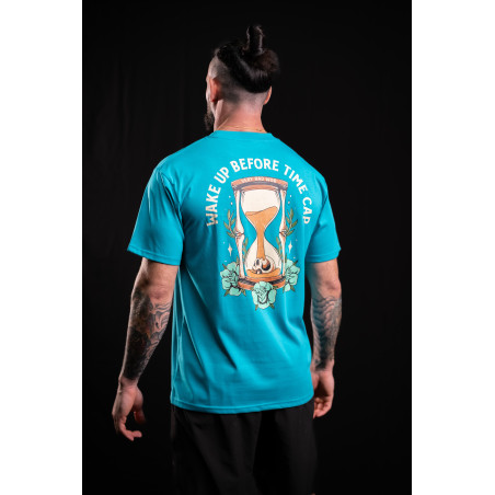 T-Shirt unisexe bleu WAKE UP BEFORE TIME CAP | VERY BAD WOD — Bleu · Taille S