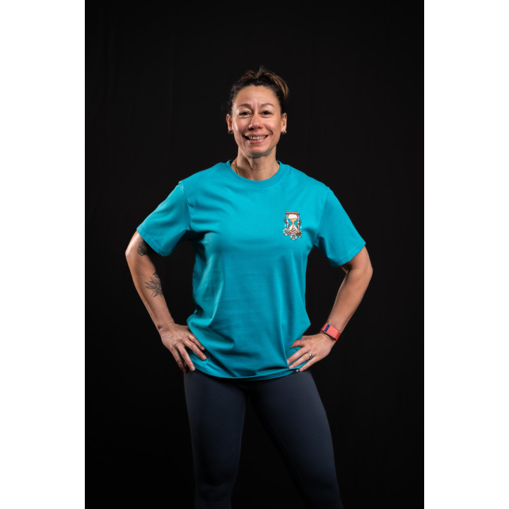T-Shirt unisexe bleu WAKE UP BEFORE TIME CAP | VERY BAD WOD — Bleu · Taille S