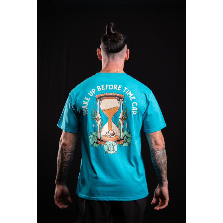 T-Shirt unisexe bleu WAKE UP BEFORE TIME CAP | VERY BAD WOD — Bleu · Taille M