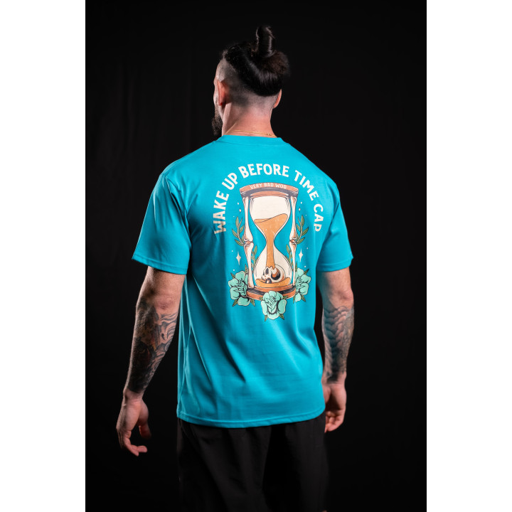 T-Shirt unisexe bleu WAKE UP BEFORE TIME CAP | VERY BAD WOD — Bleu · Taille M