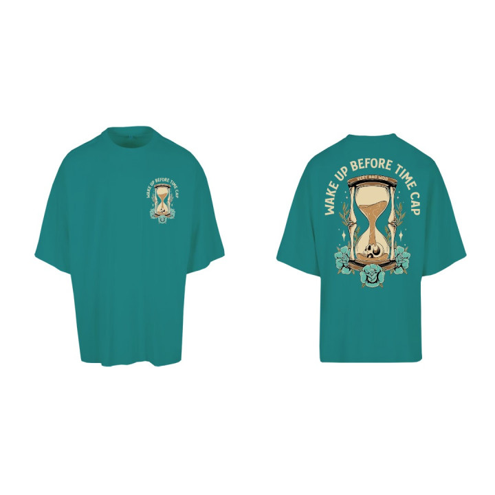 T-Shirt unisexe bleu WAKE UP BEFORE TIME CAP | VERY BAD WOD — Bleu · Taille M