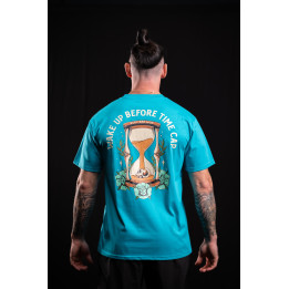 T-Shirt unisexe bleu WAKE UP BEFORE TIME CAP | VERY BAD WOD — Bleu · Taille XL