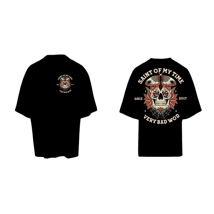 T-Shirt unisexe noir SAINT OF MY TIME | VERY BAD WOD — Noir · Taille XL