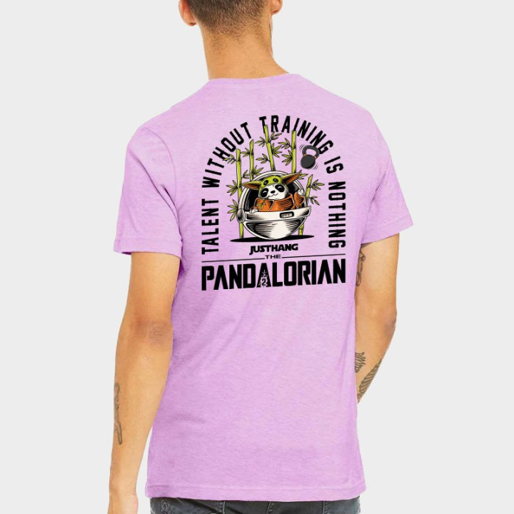 T-Shirt Homme PANDALORIAN 2.0 Lavande | JUSTHANG — Violet · Taille XL