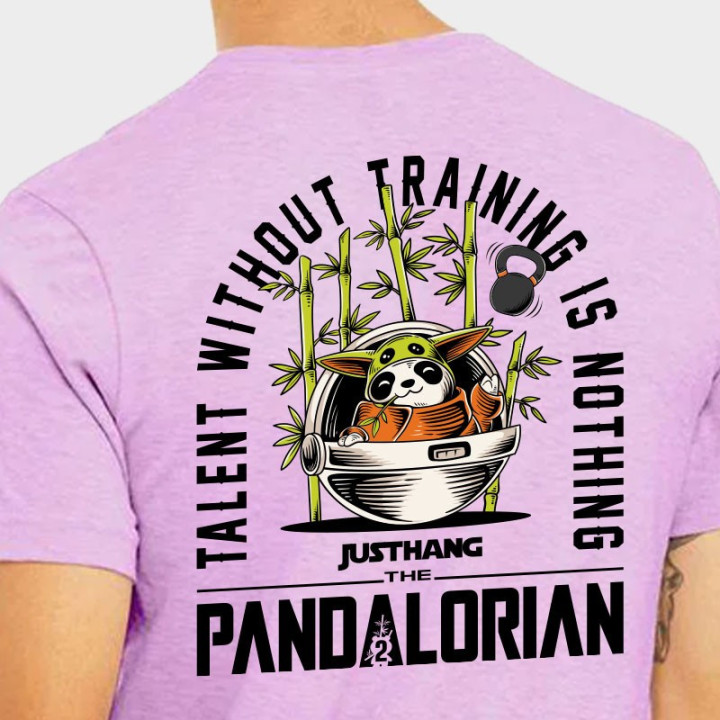 T-Shirt Homme PANDALORIAN 2.0 Lavande | JUSTHANG — Violet · Taille XL