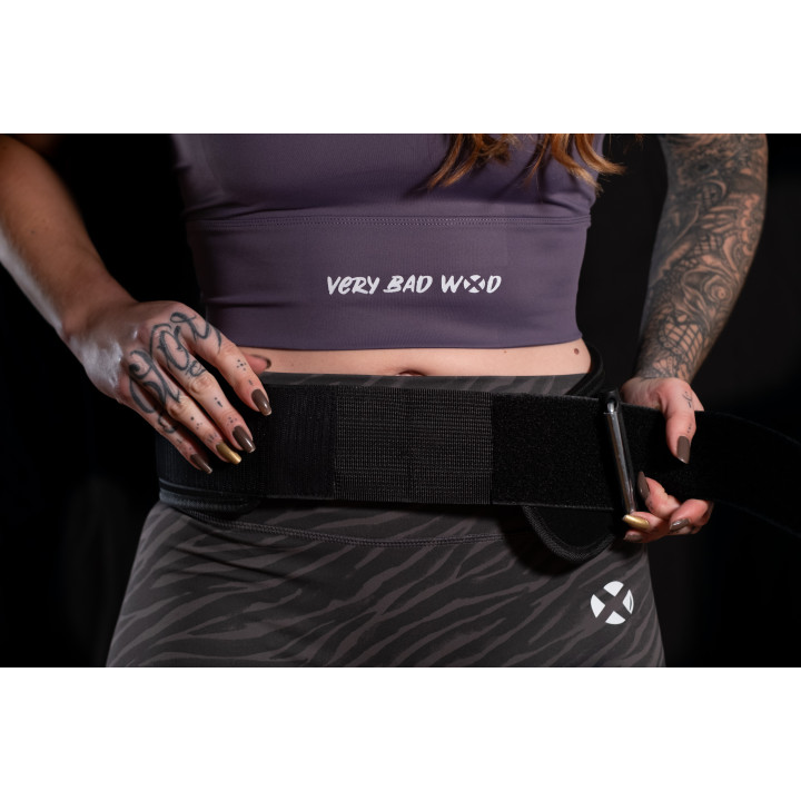 Ceinture d'haltérophilie Noire VELCRO | VERY BAD WOD — Noir · Taille XXXS