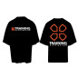 T-Shirt oversize unisexe noir TRAINING DISTRIBUTION orange et blanc | TRAINING DISTRIBUTION — Noir · Taille S T-Shirt oversize unisexe noir TRAINING DISTRIBUTION orange et blanc | TRAINING DISTRIBUTION — Noir · Taille S