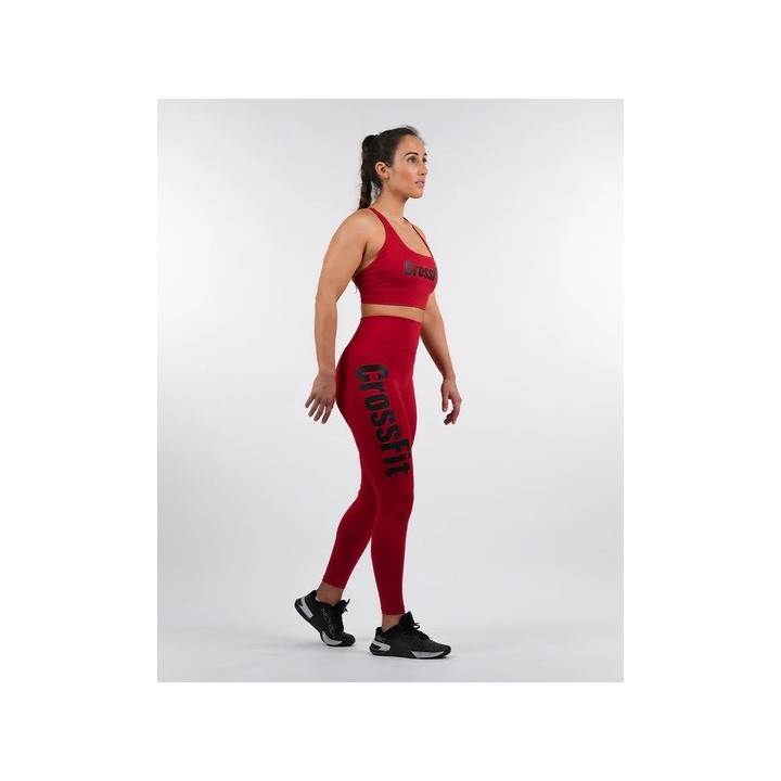 Legging femme CROSSFIT® GALAXY Rouge Carmine | NORTHERN SPIRIT — Rouge · Taille M