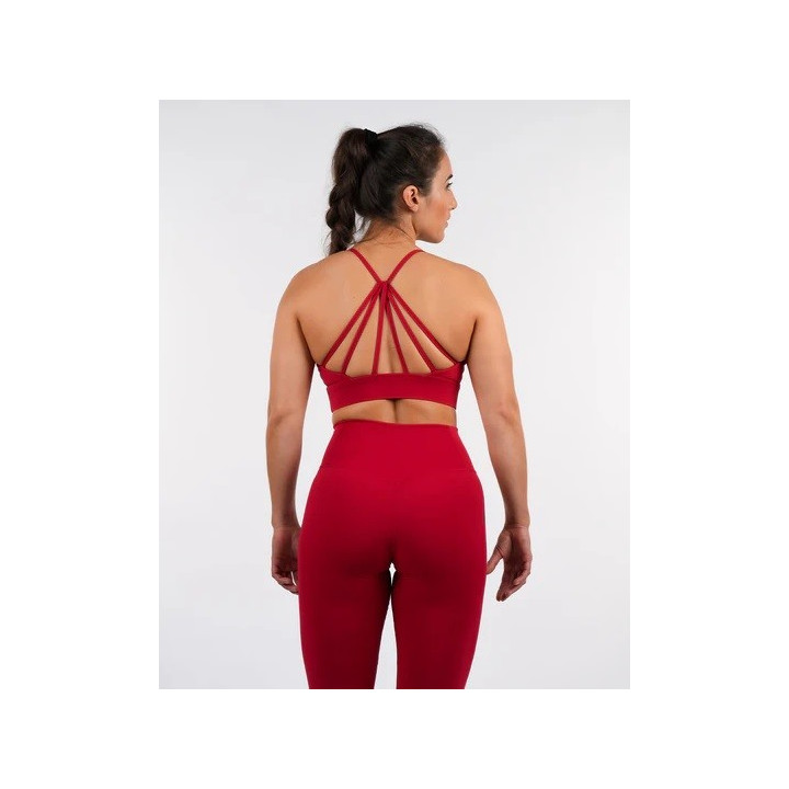 Legging femme CROSSFIT® GALAXY Rouge Carmine | NORTHERN SPIRIT — Rouge · Taille M