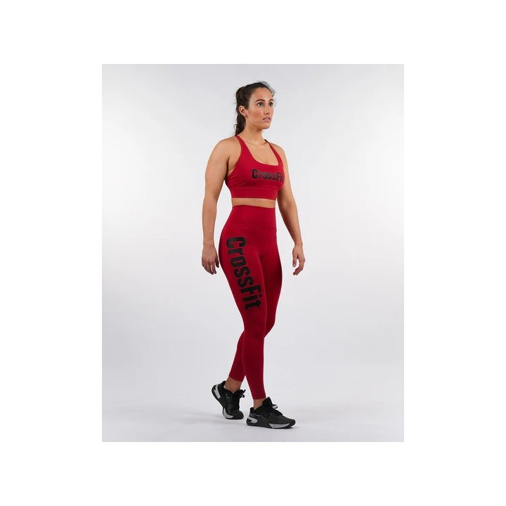 Legging femme CROSSFIT® GALAXY Rouge Carmine | NORTHERN SPIRIT — Rouge · Taille M