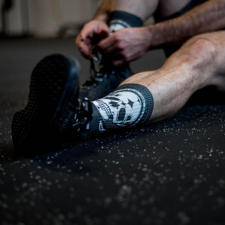 Chaussettes Noires Badass | LITHE APPAREL — Noir · Taille M (39-42)
