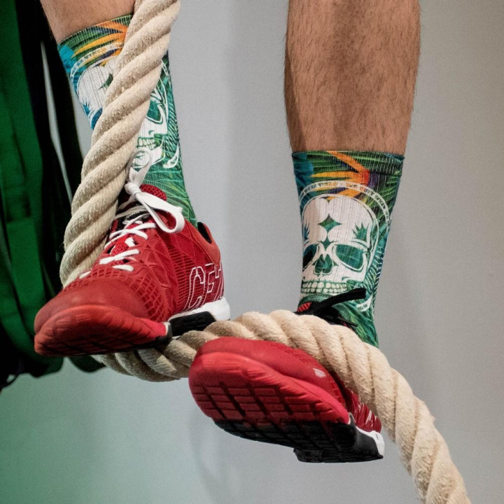 Chaussettes Multicolor Badass Tropical | LITHE APPAREL — Multicolor · Taille S (35-38)