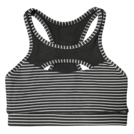 Brassière femme noir rayé blanc JAILHOUSE | SAVAGE BARBELL — Noir · Taille XS