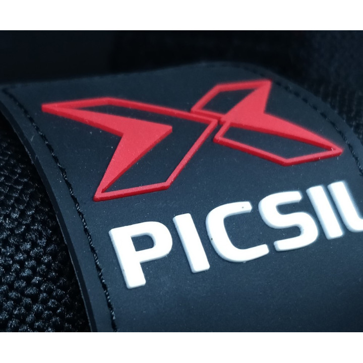 Bandes de Poignets noires bande grise | PICSIL — Noir · Taille TU