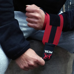 Bandes de Poignets rouge bande noire | PICSIL — Noir · Taille TU