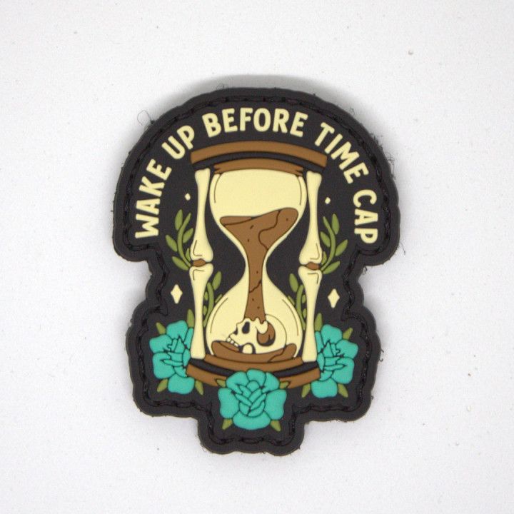Patch PVC 3D velcro noir WAKE UP BEFORE TIME CAP | VERY BAD WOD — Noir · Taille TU