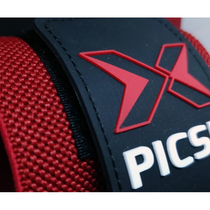 Bandes de Poignets rouge bande noire | PICSIL — Noir · Taille TU
