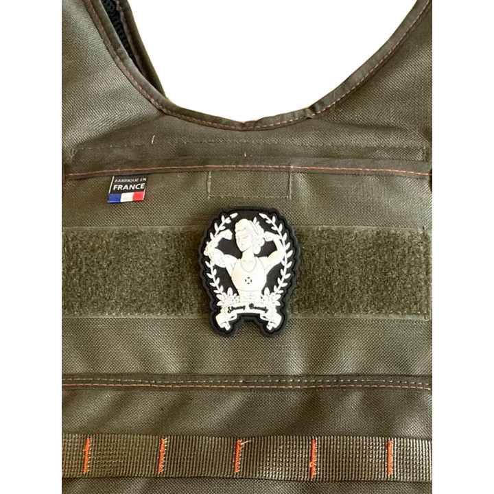Patch PVC 3D velcro noir STRONG BEAUTY | VERY BAD WOD — Noir · Taille TU