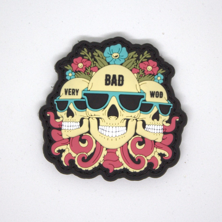Patch PVC 3D velcro noir ALWAYS WITH MY BUDDY'S | VERY BAD WOD — Noir · Taille TU