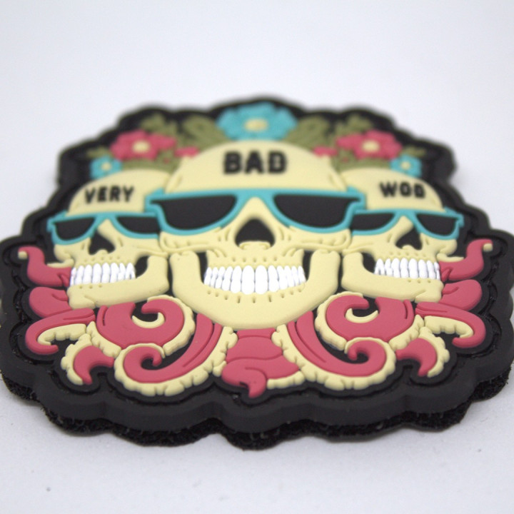 Patch PVC 3D velcro noir ALWAYS WITH MY BUDDY'S | VERY BAD WOD — Noir · Taille TU