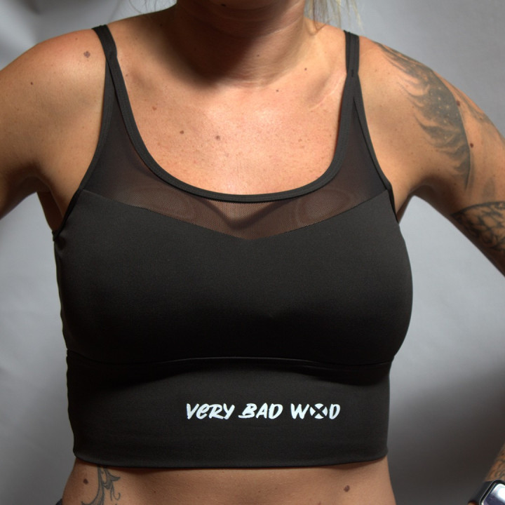 Brassière sport noire NANCY | VERY BAD WOD — Noir · Taille S