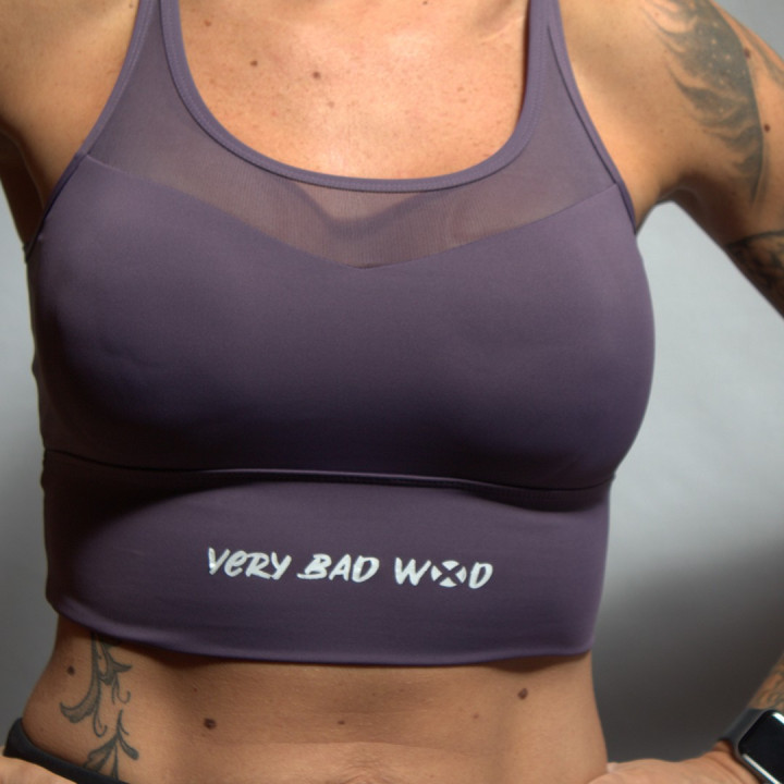 Brassière sport violette NANCY | VERY BAD WOD — Violet · Taille XS