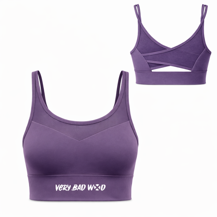 Brassière sport violette NANCY | VERY BAD WOD — Violet · Taille L