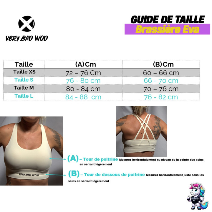 Brassière sport noire EVA | VERY BAD WOD — Noir · Taille XS