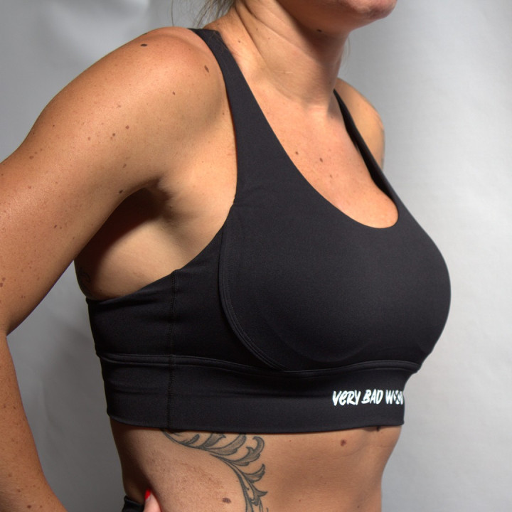 Brassière sport noire EVA | VERY BAD WOD — Noir · Taille S