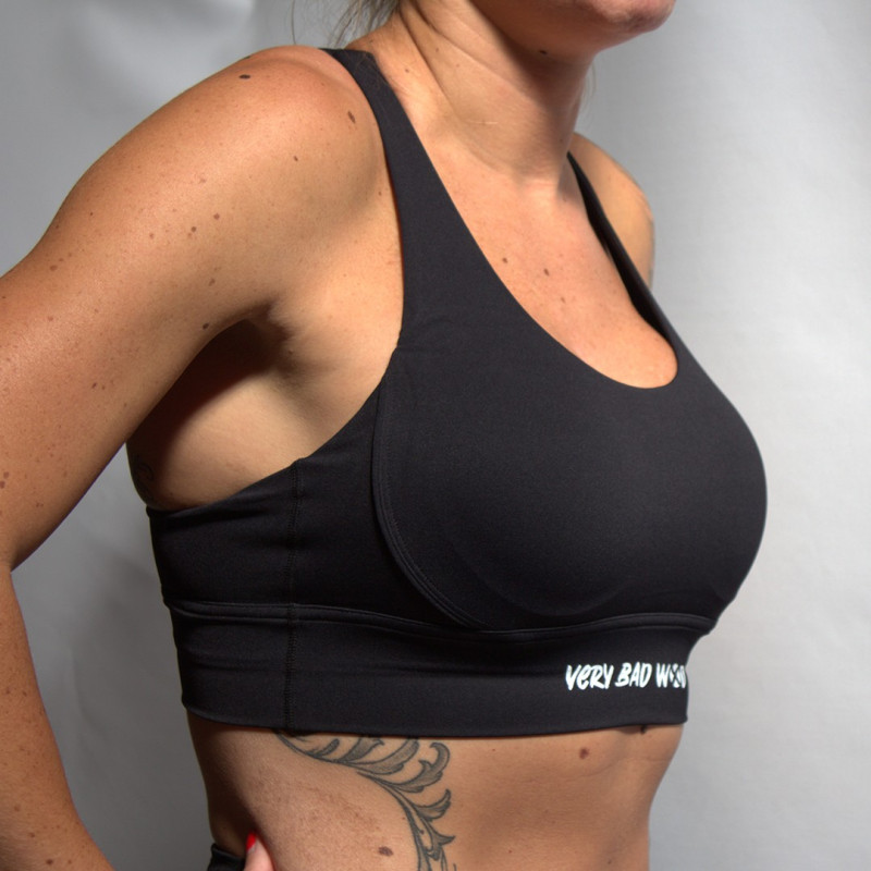 Brassière sport noire EVA | VERY BAD WOD — Noir · Taille L