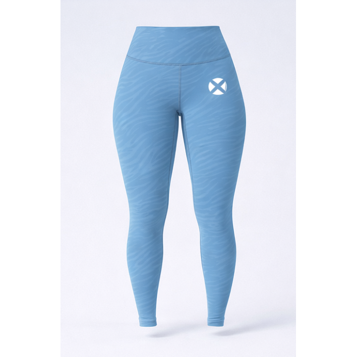 Legging taille haute galbant Femme MARBLE bleu | VERY BAD WOD — Bleu · Taille M