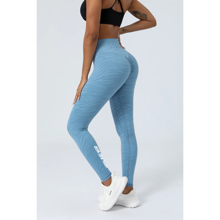 Legging taille haute galbant Femme MARBLE bleu | VERY BAD WOD — Bleu · Taille M