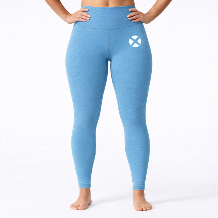 Legging taille haute galbant Femme MARBLE bleu | VERY BAD WOD — Bleu · Taille L