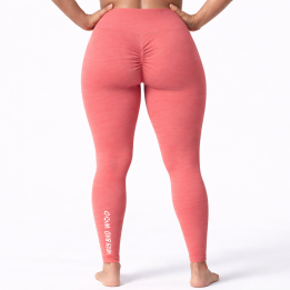 Legging taille haute galbant Femme MARBLE corail | VERY BAD WOD — Rose · Taille S