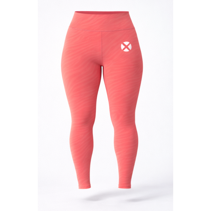 Legging taille haute galbant Femme MARBLE corail | VERY BAD WOD — Rose · Taille S