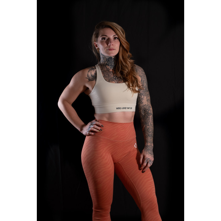 Legging taille haute galbant Femme MARBLE corail | VERY BAD WOD — Rose · Taille M