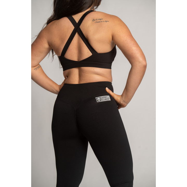 Legging Kimy Barbell Regiment noir femme taille haute — Noir · Taille XS
