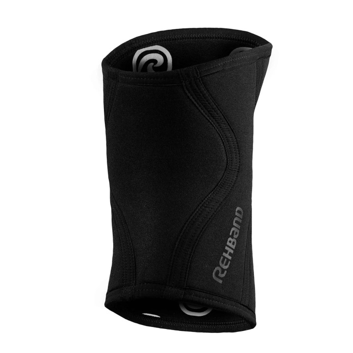 Paire Genouillères Noir/Carbon 5 mm | REHBAND — Noir · Taille XS