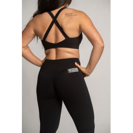 Legging Kimy Barbell Regiment noir femme taille haute — Noir · Taille M