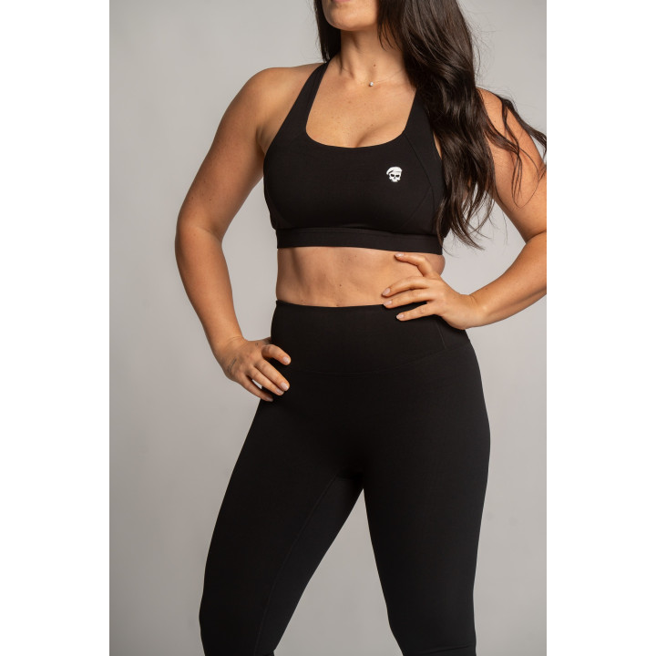 Legging Kimy Barbell Regiment noir femme taille haute — Noir · Taille M