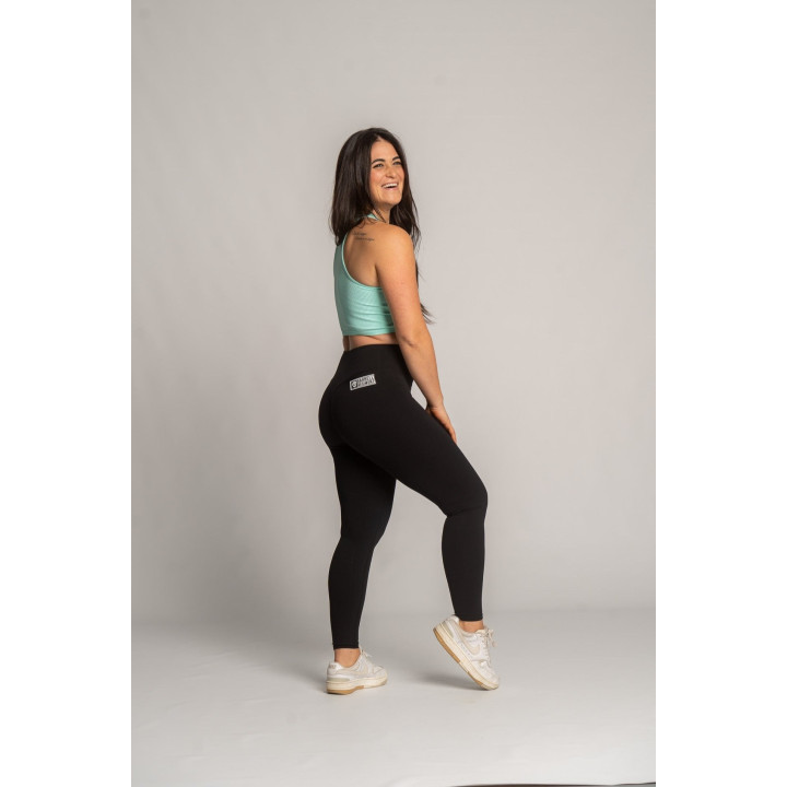 Legging Kimy Barbell Regiment noir femme taille haute — Noir · Taille M