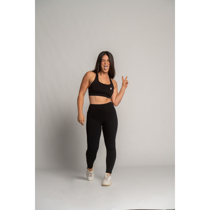 Legging Kimy Barbell Regiment noir femme taille haute — Noir · Taille M