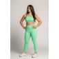 Legging Femme SOFY vert flashy | BARBELL REGIMENT — Vert · Taille S