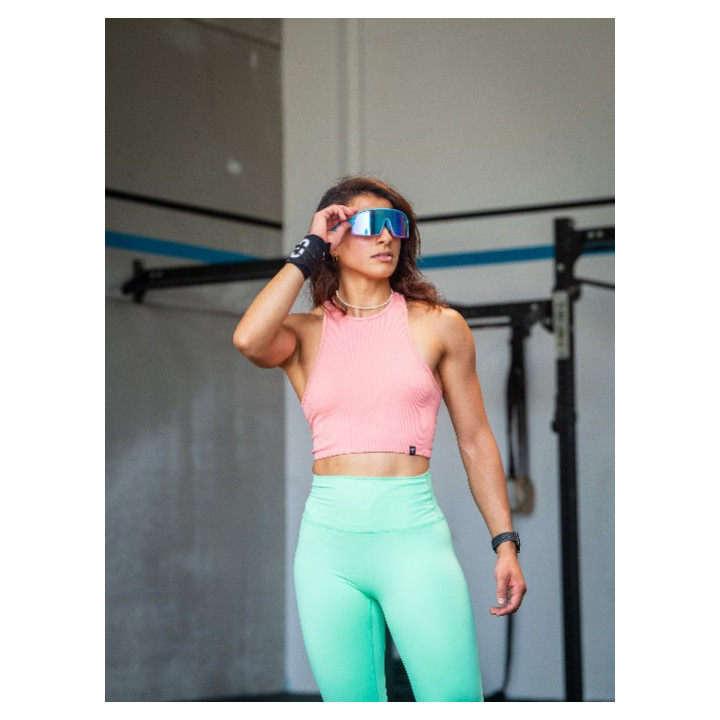 Legging Femme SOFY vert flashy | BARBELL REGIMENT — Vert · Taille S
