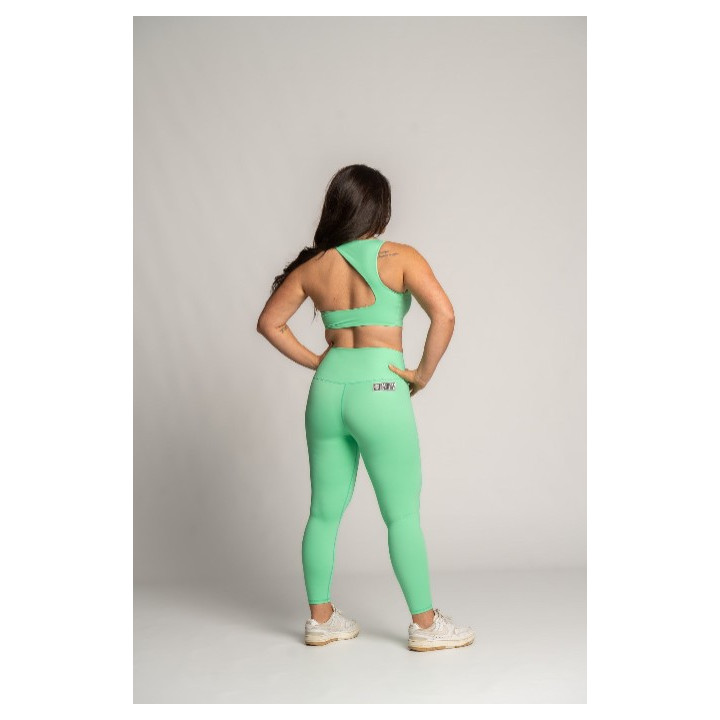 Legging Femme SOFY vert flashy | BARBELL REGIMENT — Vert · Taille M