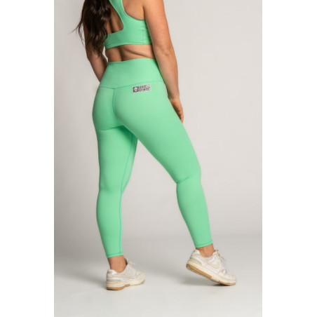 Legging Femme SOFY vert flashy | BARBELL REGIMENT — Vert · Taille L